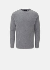 Henley Lambswool Jumper Grey